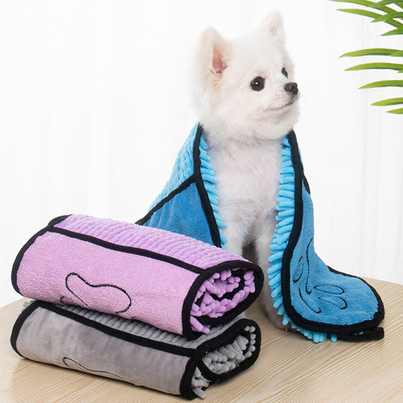 Microfiber bath towels for pets