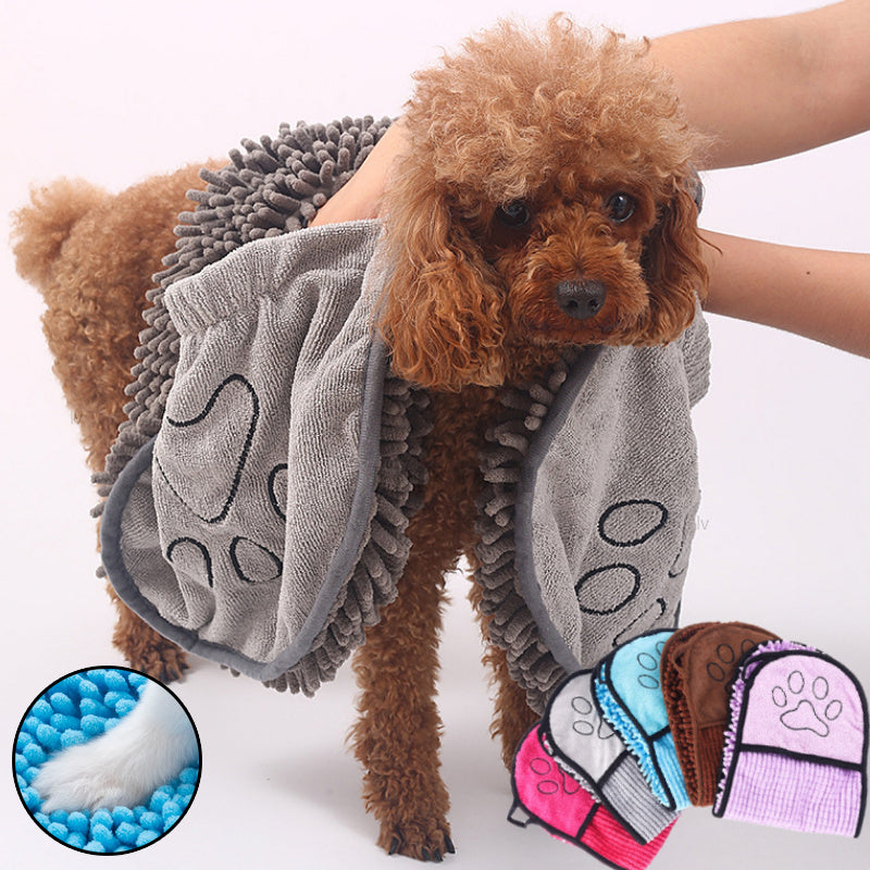 Microfiber bath towels for pets