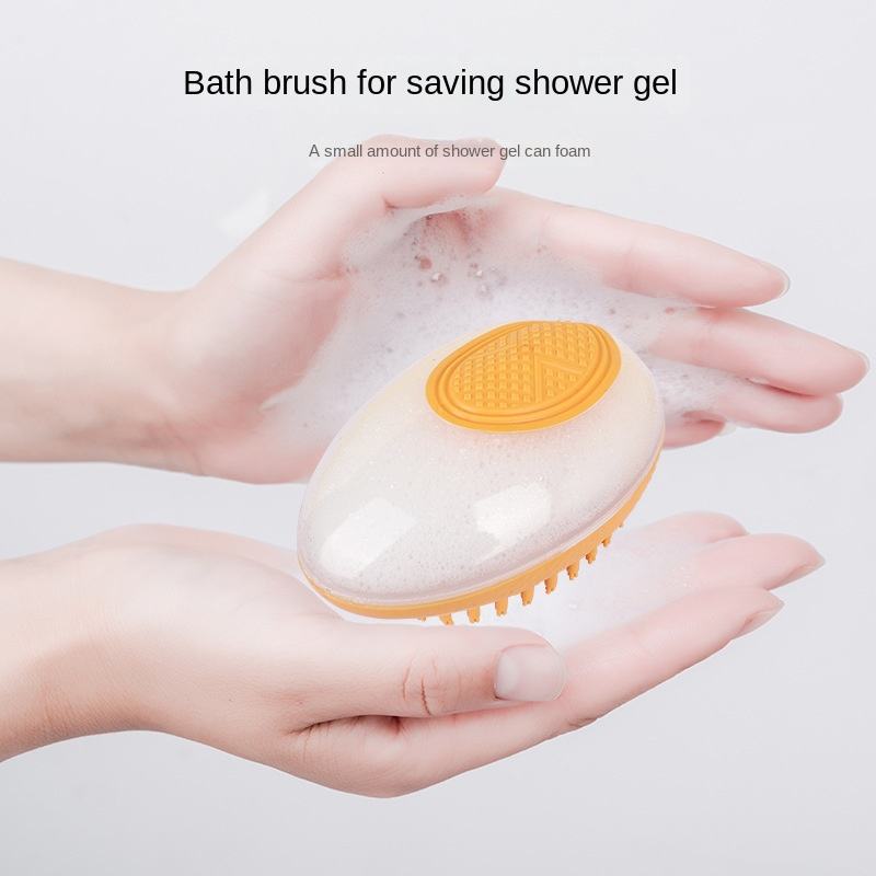 dog bath brush soap dispenser