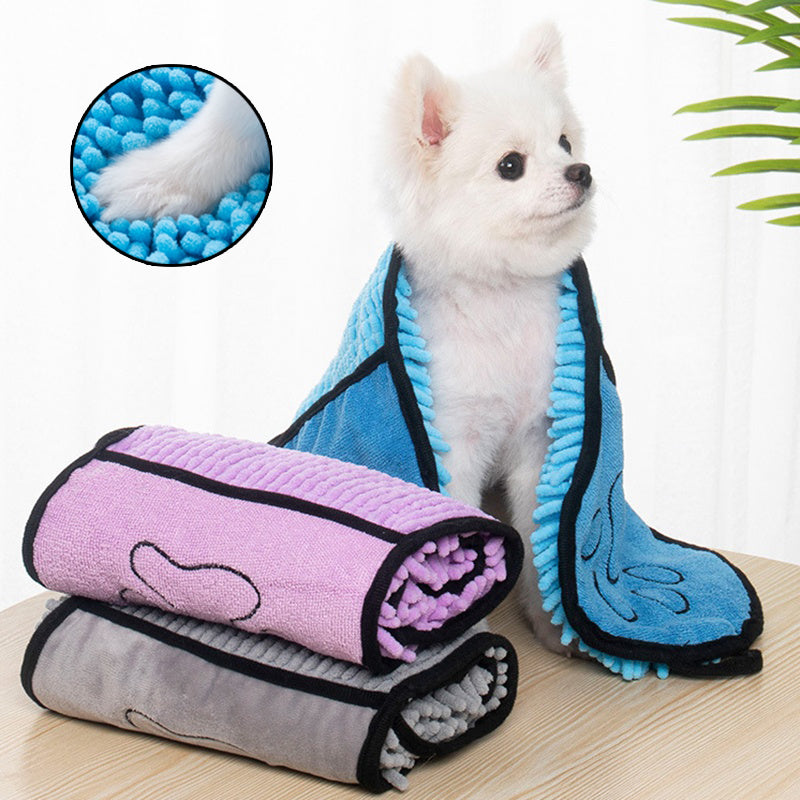 Microfiber bath towels for pets